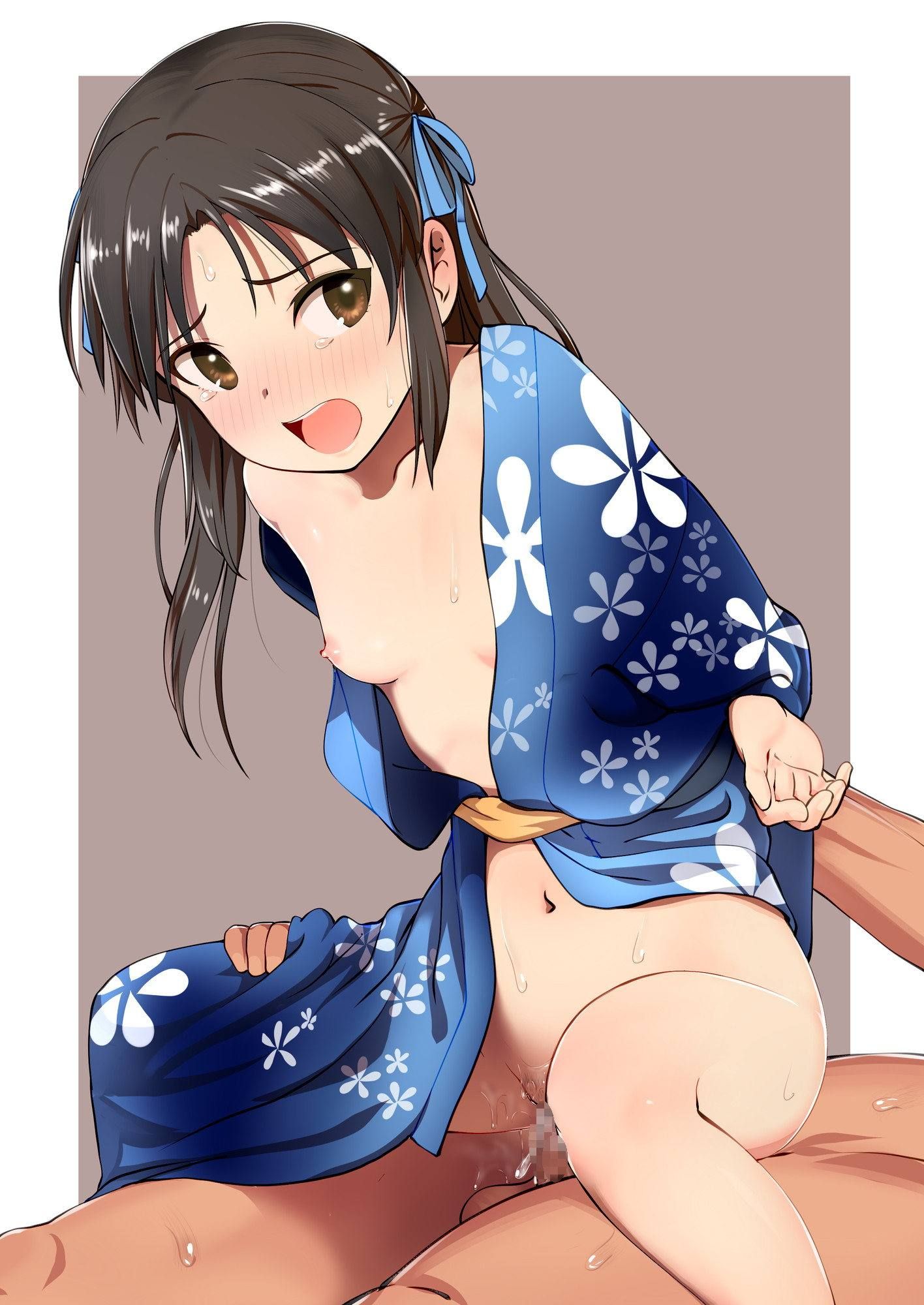 On a cold day, she and Shippori of yukata in a hot Spring Inn... 6