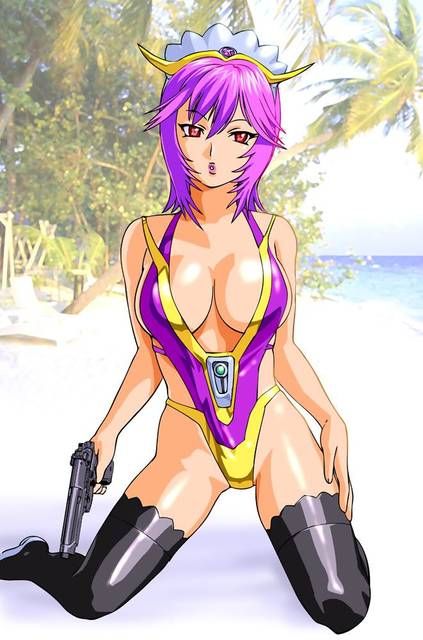 [55 sheets] Two-dimensional fetish image collection of girls and guns. 18 [Gun rifle] 16