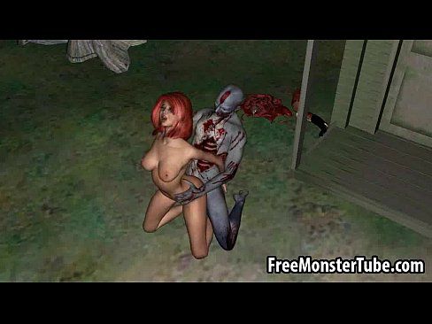 Yummy 3D redhead babe gets fucked hard by a zombieie-high 2 - 3 min 18