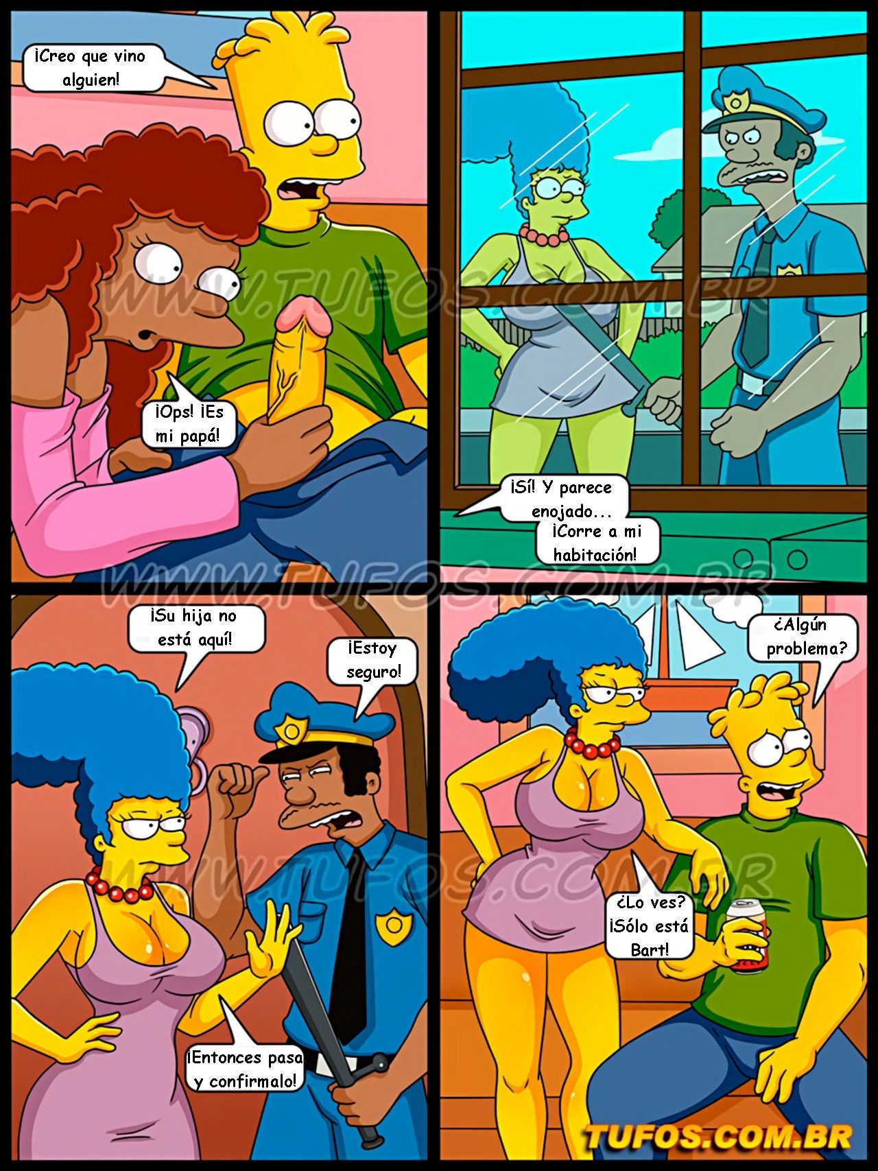 Simpsons xxx - Tomando la polla del policia (Español) Simpsons xxx - Tomando la polla del policia (Español) 3
