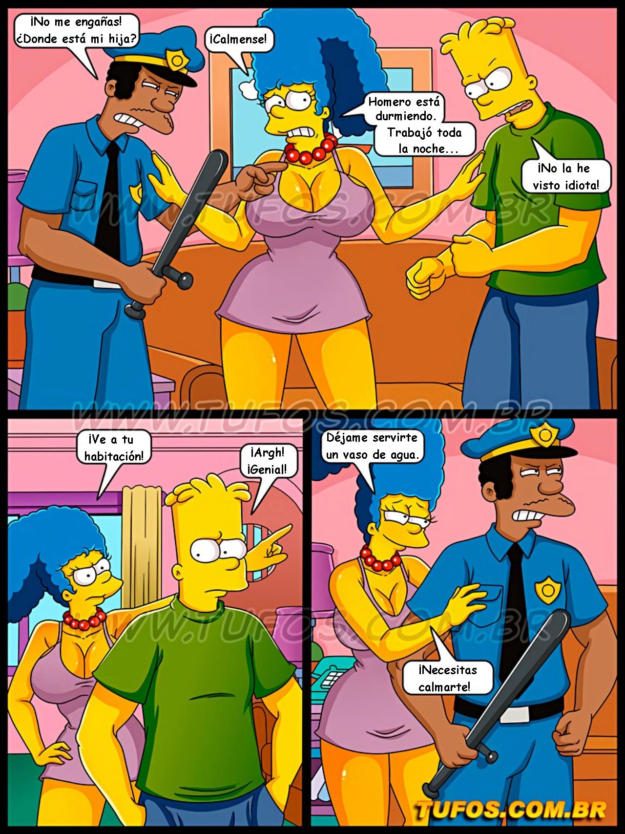 Simpsons xxx - Tomando la polla del policia (Español) Simpsons xxx - Tomando la polla del policia (Español) 4