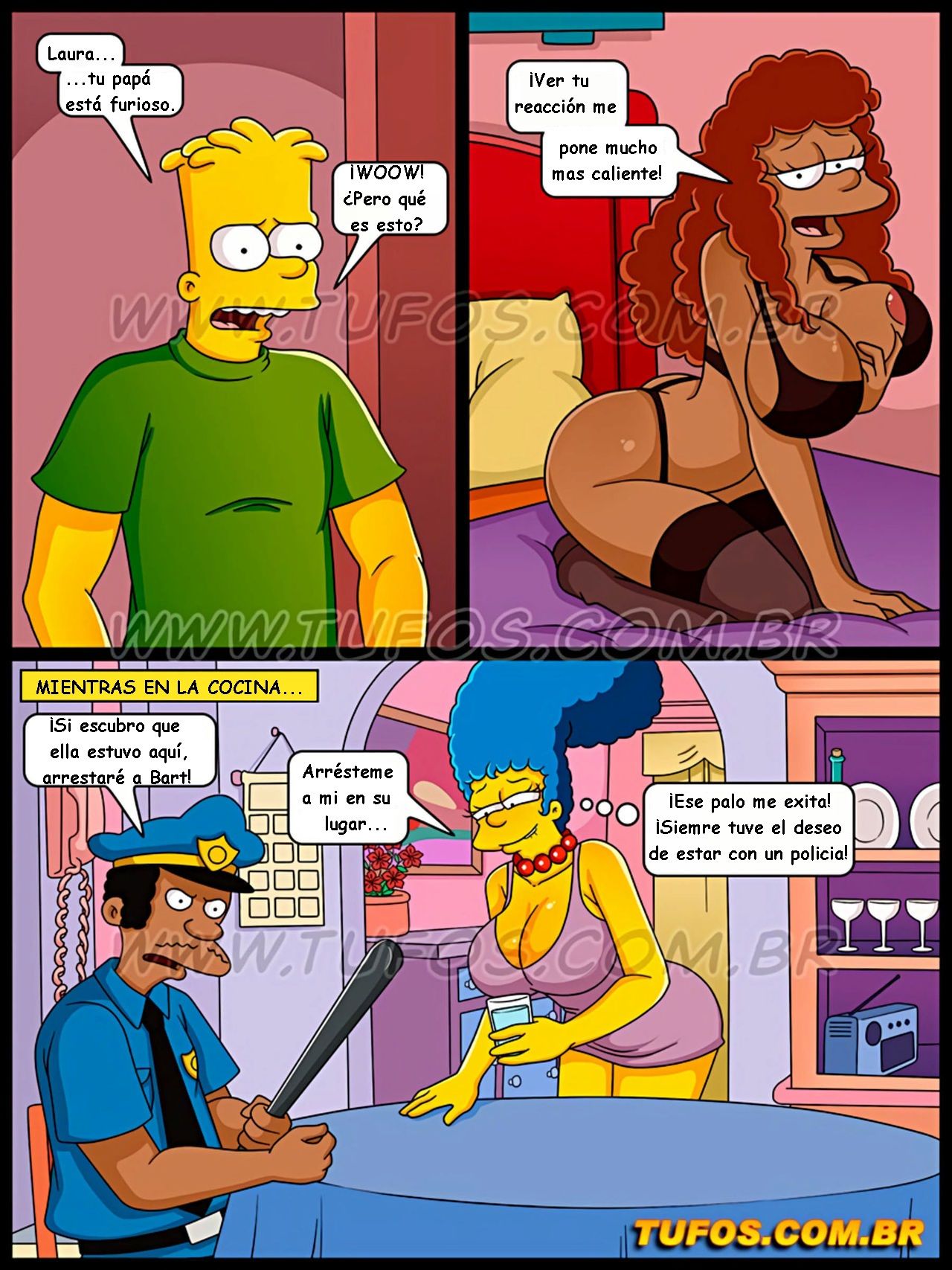 Simpsons xxx - Tomando la polla del policia (Español) Simpsons xxx - Tomando la polla del policia (Español) 5