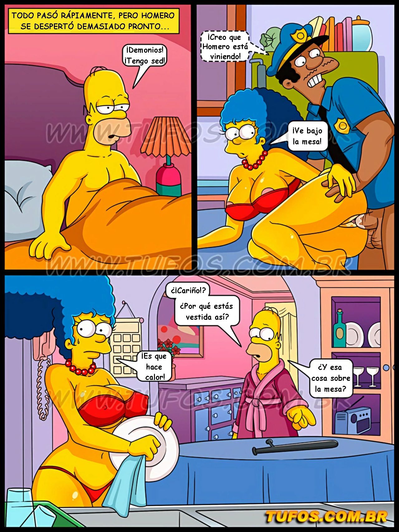 Simpsons xxx - Tomando la polla del policia (Español) Simpsons xxx - Tomando la polla del policia (Español) 8