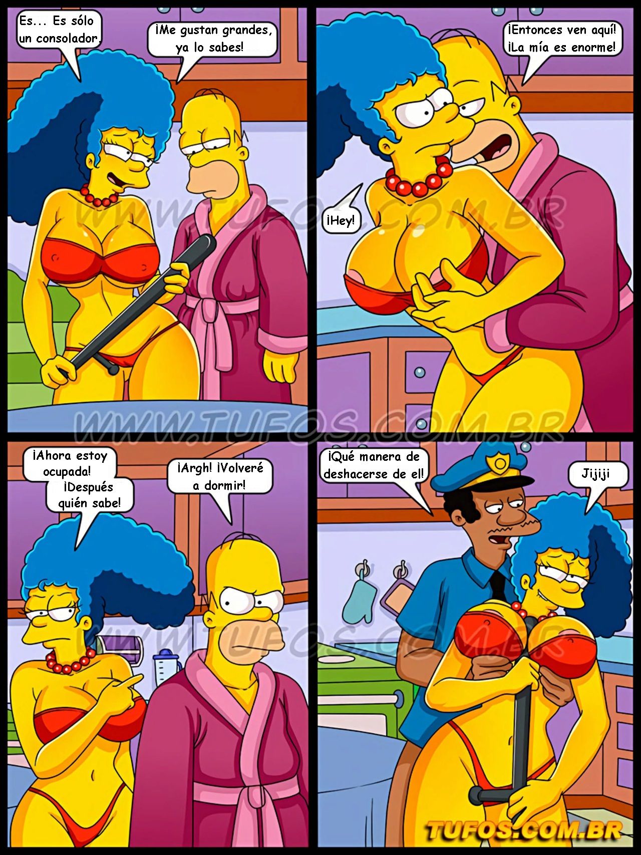 Simpsons xxx - Tomando la polla del policia (Español) Simpsons xxx - Tomando la polla del policia (Español) 9