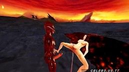 3D Model Fucked By A Demon In Hell 15