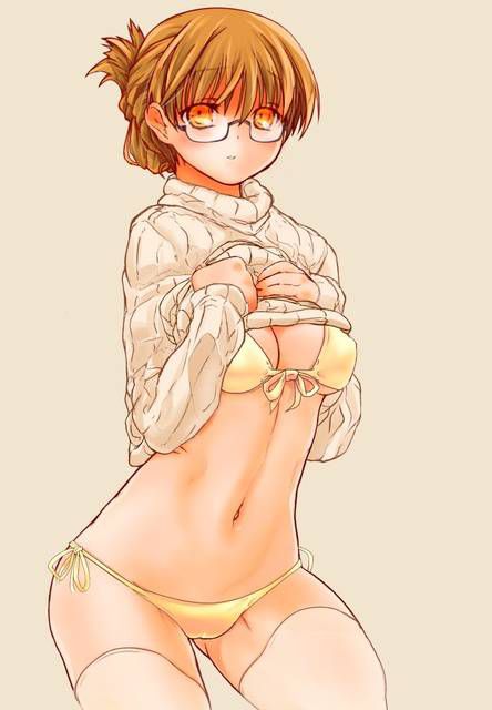 [54 pieces] Girl Erotic image collection of two-dimensional sweater figure. 11 [Vertical Lipur] 21
