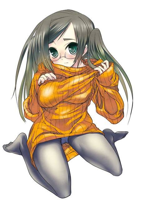 [54 pieces] Girl Erotic image collection of two-dimensional sweater figure. 11 [Vertical Lipur] 29