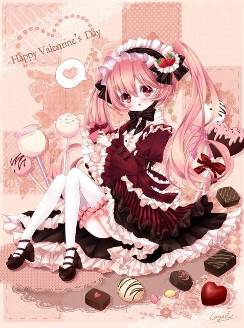 [74 photos] Two-dimensional, girls × chocolate image collection. 1 [Valentine] 6