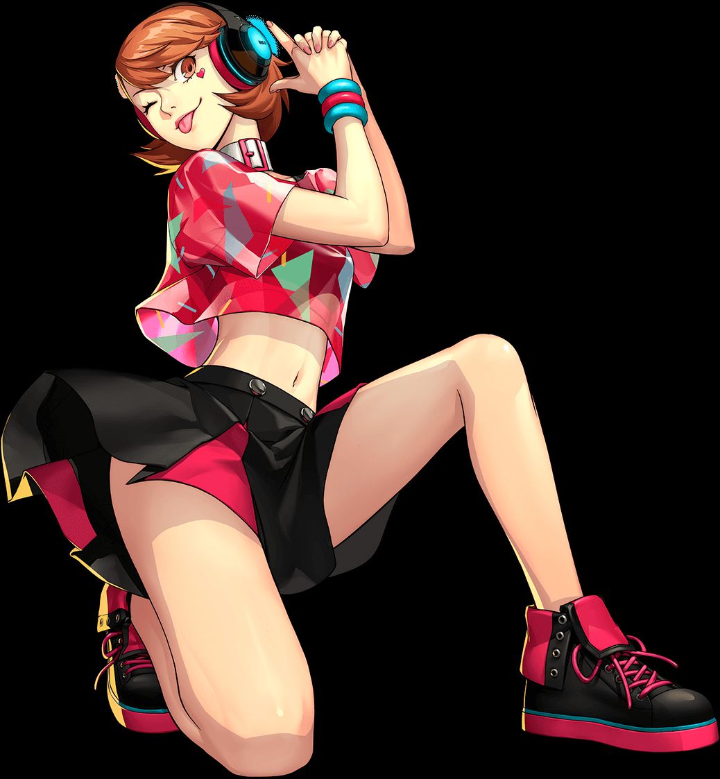 The result of peeping the skirt of the girl's erotic costume [Persona 3 dancing moon Night] 3