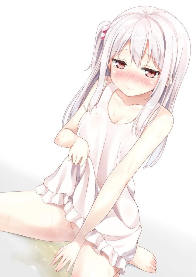 Picture of a girl who is shy or embarrassed by a lewd thing 6