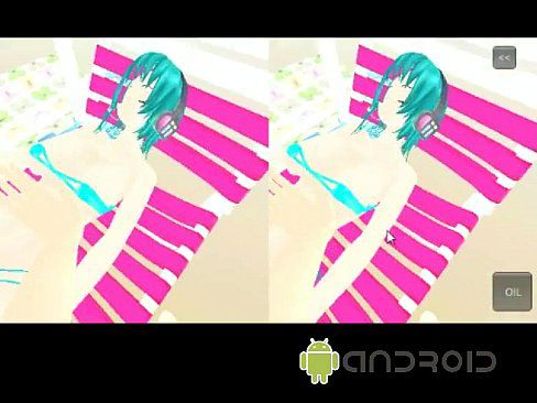 MMD ANDROID GAME miki kiss VR - 2 min 14