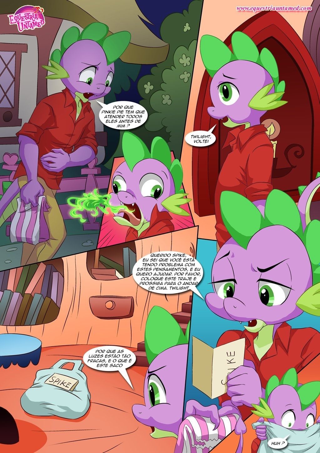 [Palcomix] Sex Ed with Miss Twilight Sparkle (My Little Pony Friendship Is Magic) [Portuguese] 14