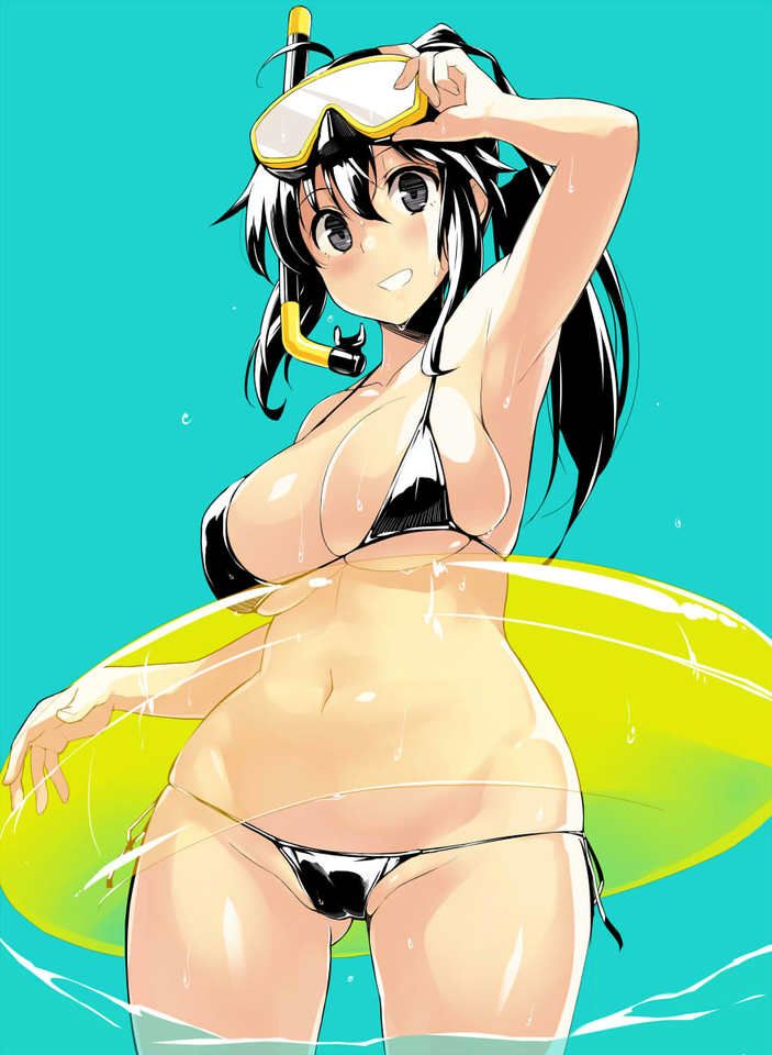 Hentai swimsuit that does not fit with the size of the body clearly [secondary erotic] 13