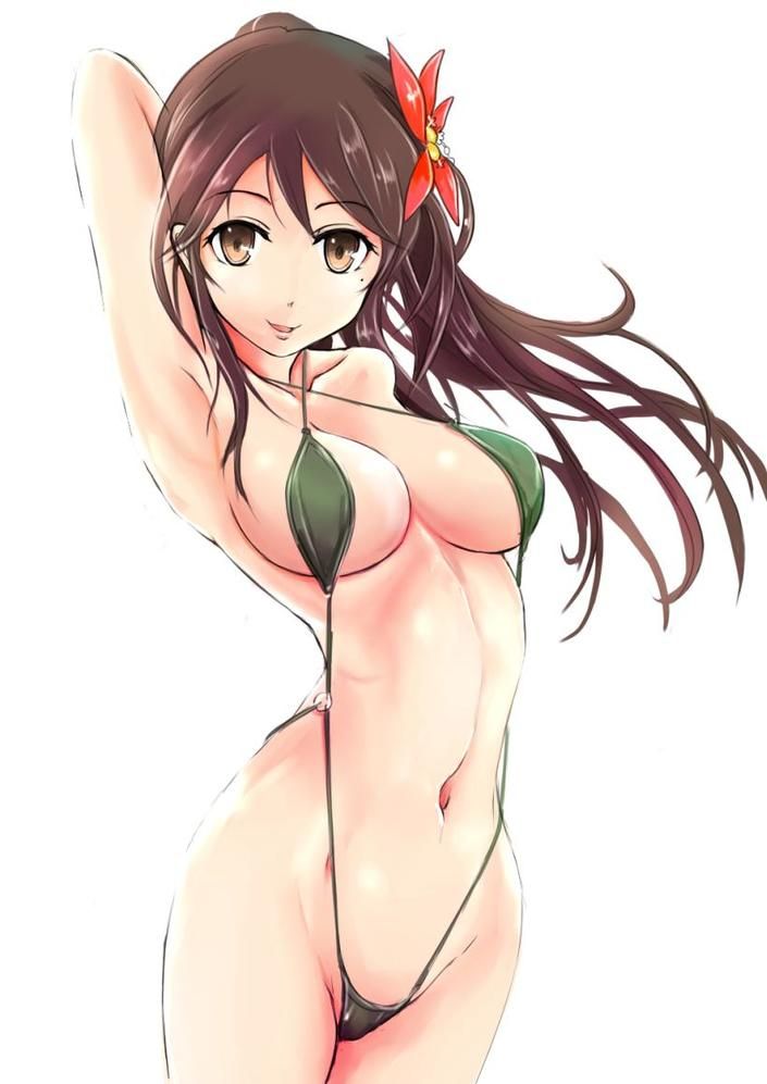Hentai swimsuit that does not fit with the size of the body clearly [secondary erotic] 17