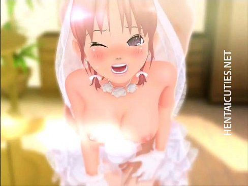 Hot 3D hentai bride gets facialized - 5 min 12