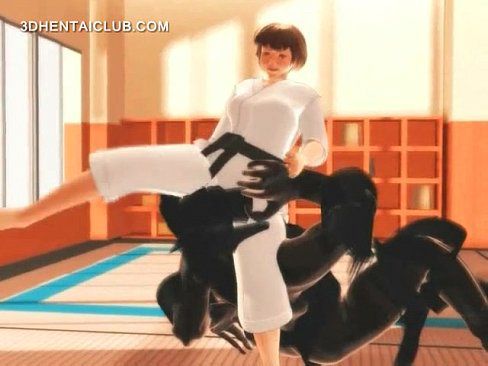 Karate hentai girl sucks monsters big dick - 5 min 17