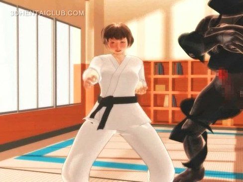 Karate hentai girl sucks monsters big dick - 5 min 6