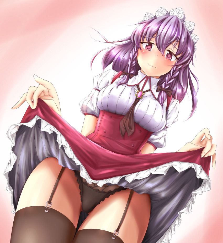 The Garter belt rate is very Secondary image of the maid is allowed to Pillac the skirt is exposed underwear 8
