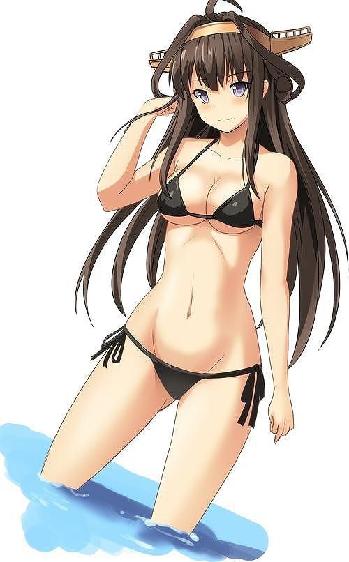 [Fleet Kantai] Kongo offers Onaneta to the Admiral! Erotic Swimsuit Image 1 13