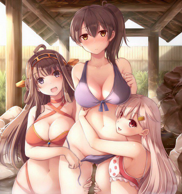 [Fleet Kantai] Kongo offers Onaneta to the Admiral! Erotic Swimsuit Image 1 4