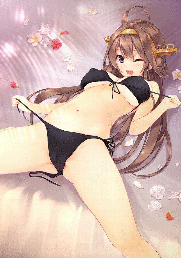 [Fleet Kantai] Kongo offers Onaneta to the Admiral! Erotic Swimsuit Image 1 5