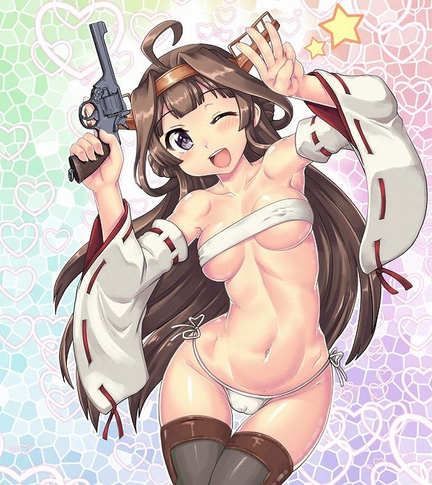 [Fleet Kantai] Kongo offers Onaneta to the Admiral! Erotic Swimsuit Image 1 8