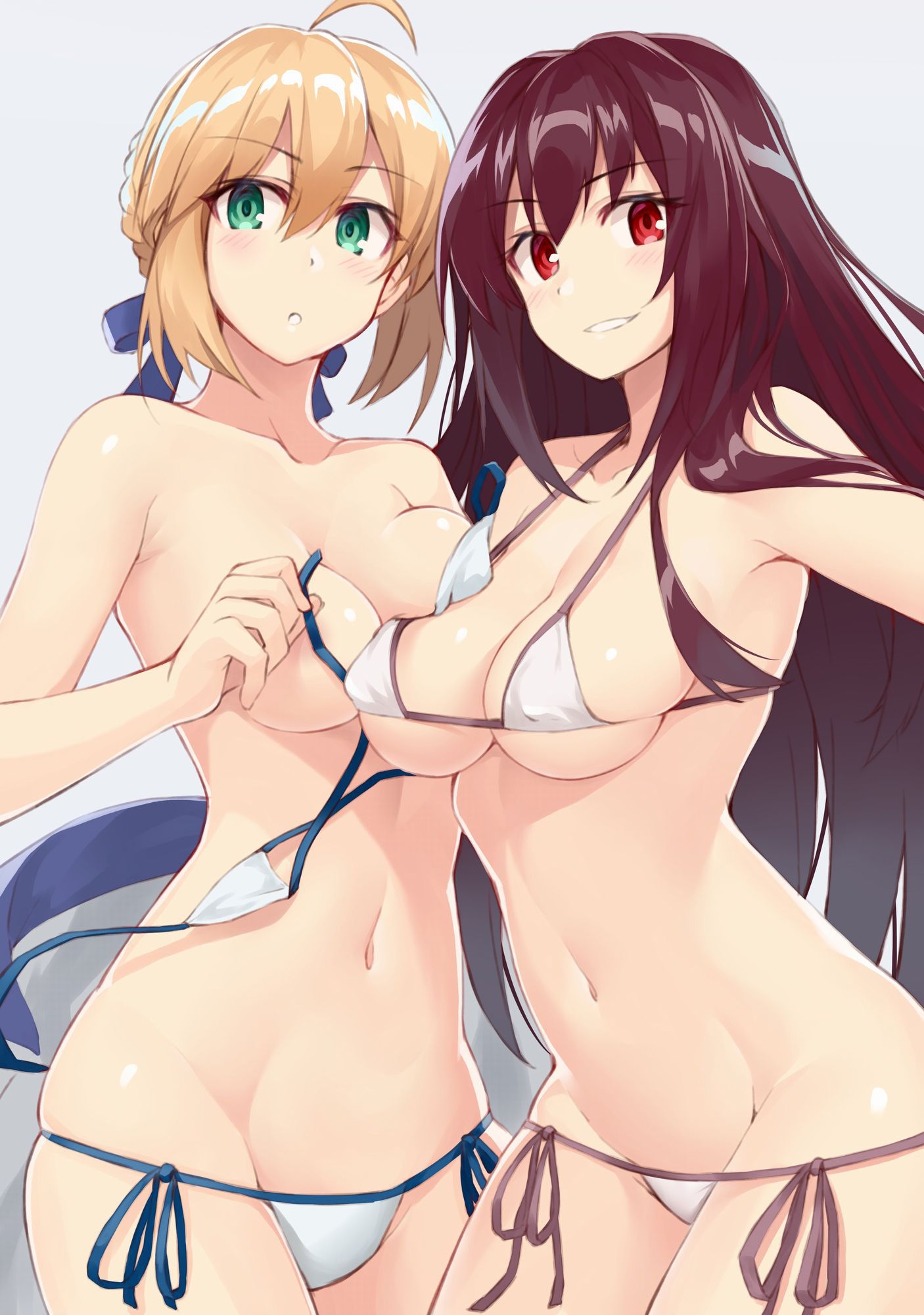 【Erotic Anime Summary】 Erotic image of milk matching of two combined 【Secondary erotic】 17