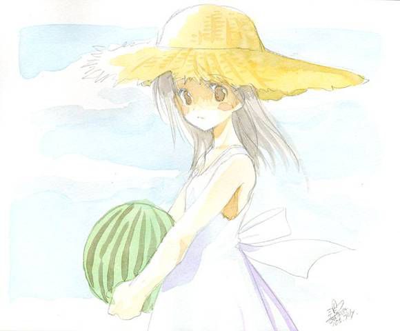 [61 sheets] two-dimensional girl fetish image collection of white One Piece &amp; Straw hat. One 31