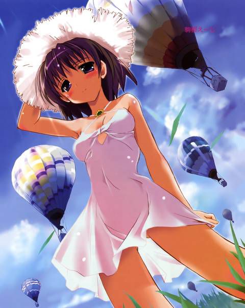 [61 sheets] two-dimensional girl fetish image collection of white One Piece &amp; Straw hat. One 56