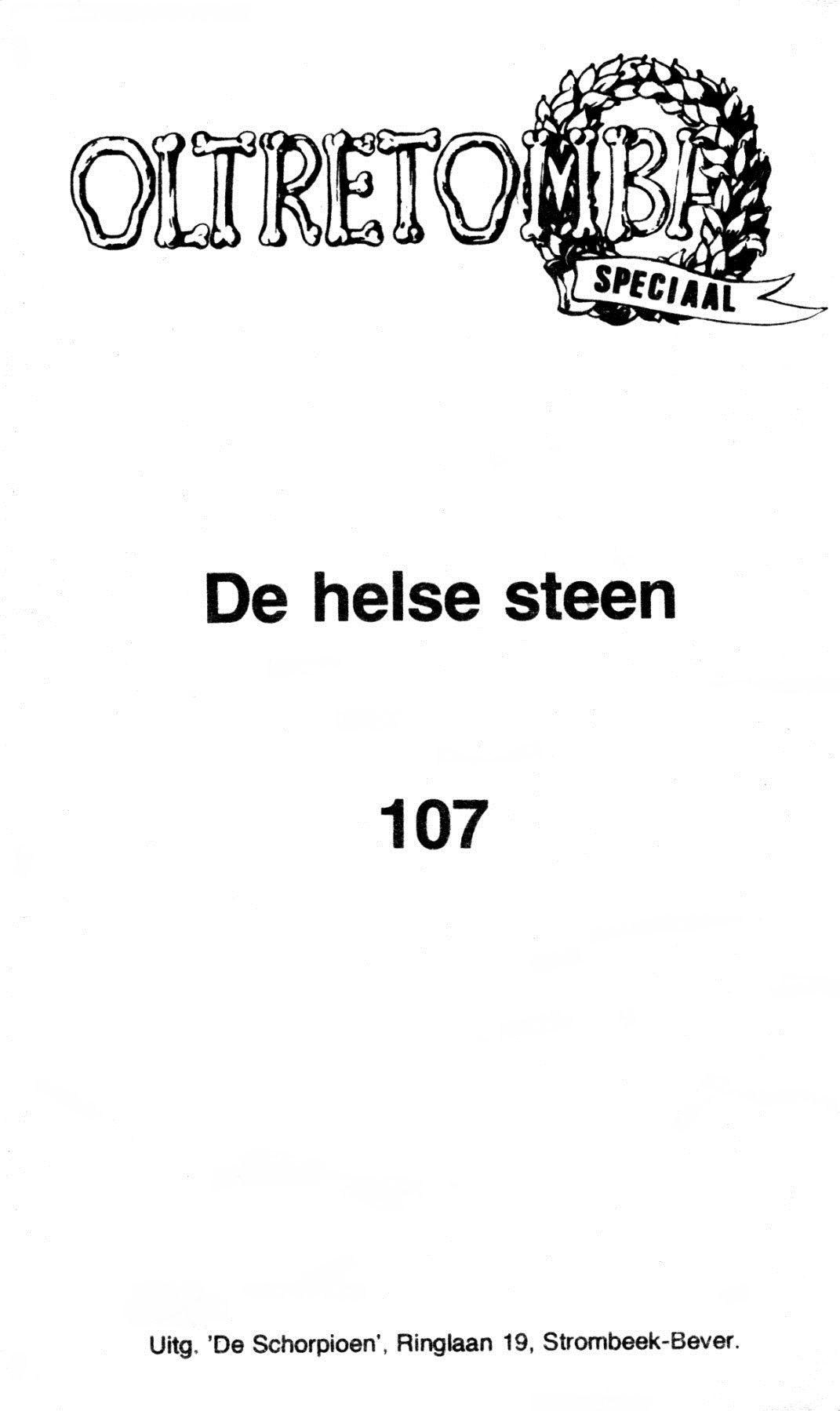 Oltretomba Speciaal - 107 - De Helse Steen (Dutch) 2