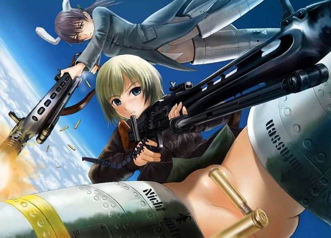 I admire the secondary photo of the strike witches. 6
