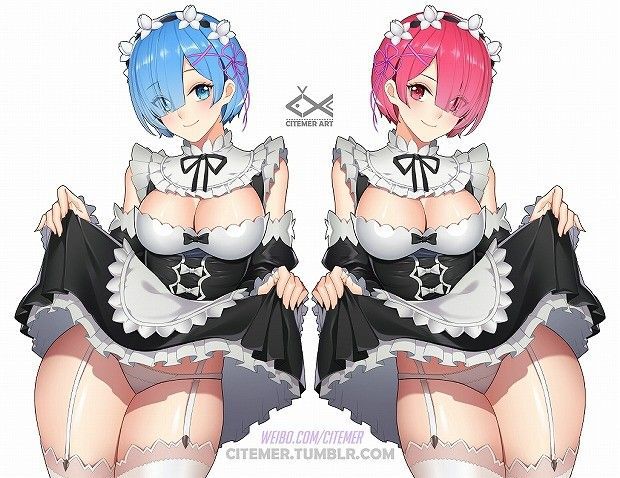 [Re: Zero 31 pieces] Twin maid, small erotic CG image collection of Lam Rem 30