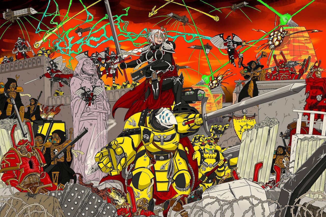 Kiahl's Sororitas Stories and 40k art 41