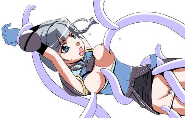 [55 pieces] erotic images of girls are insulted by two-dimensional tentacles. 18 [Slime] 32