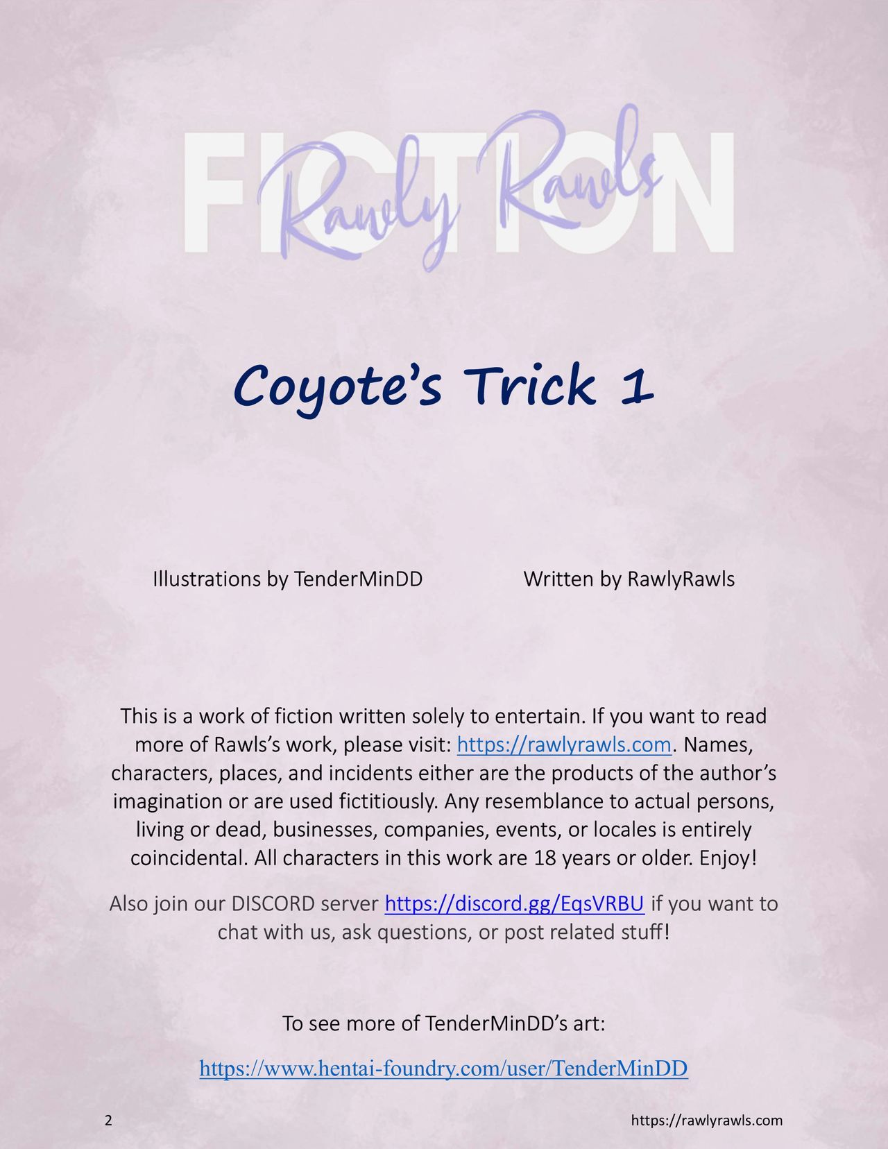 [TenderMinDD] Coyote’s Trick Chapter 1 2