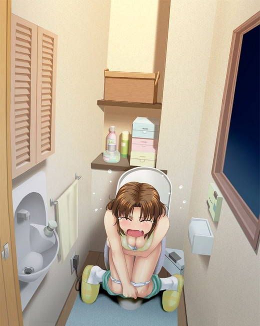 Cute two-dimensional image of peeing. 7