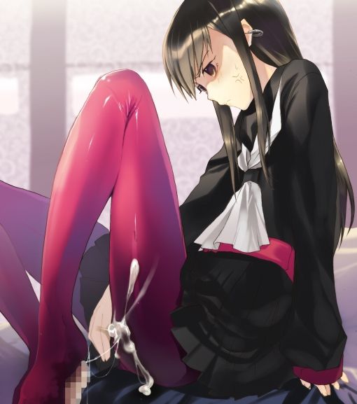 【Secondary Erotic】 Erotic image of a footchild being squeezed by a cute girl with her foot 16
