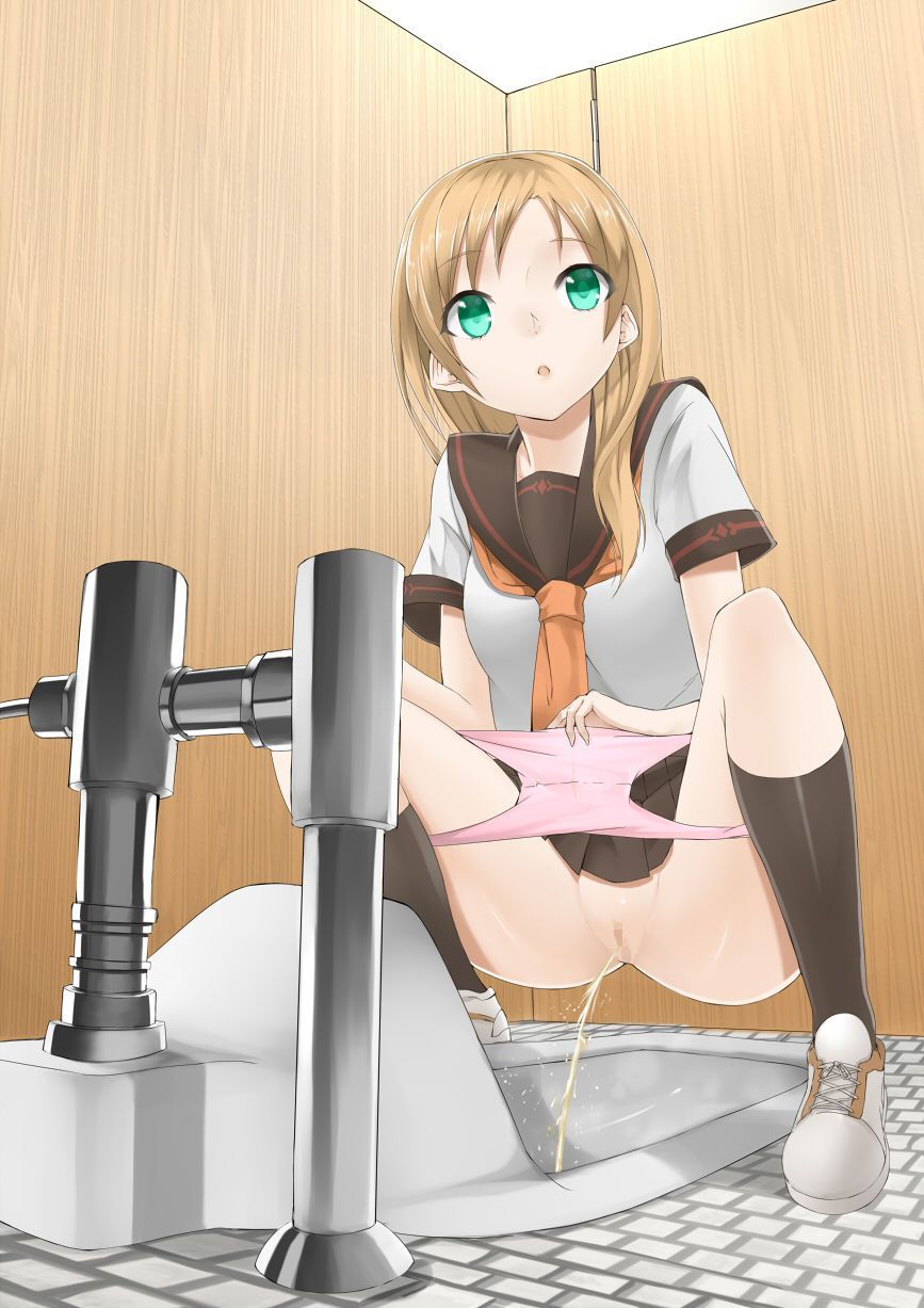 [2d] urination fetish image of feeling the strange excitement in the pee figure of a girl part2 17