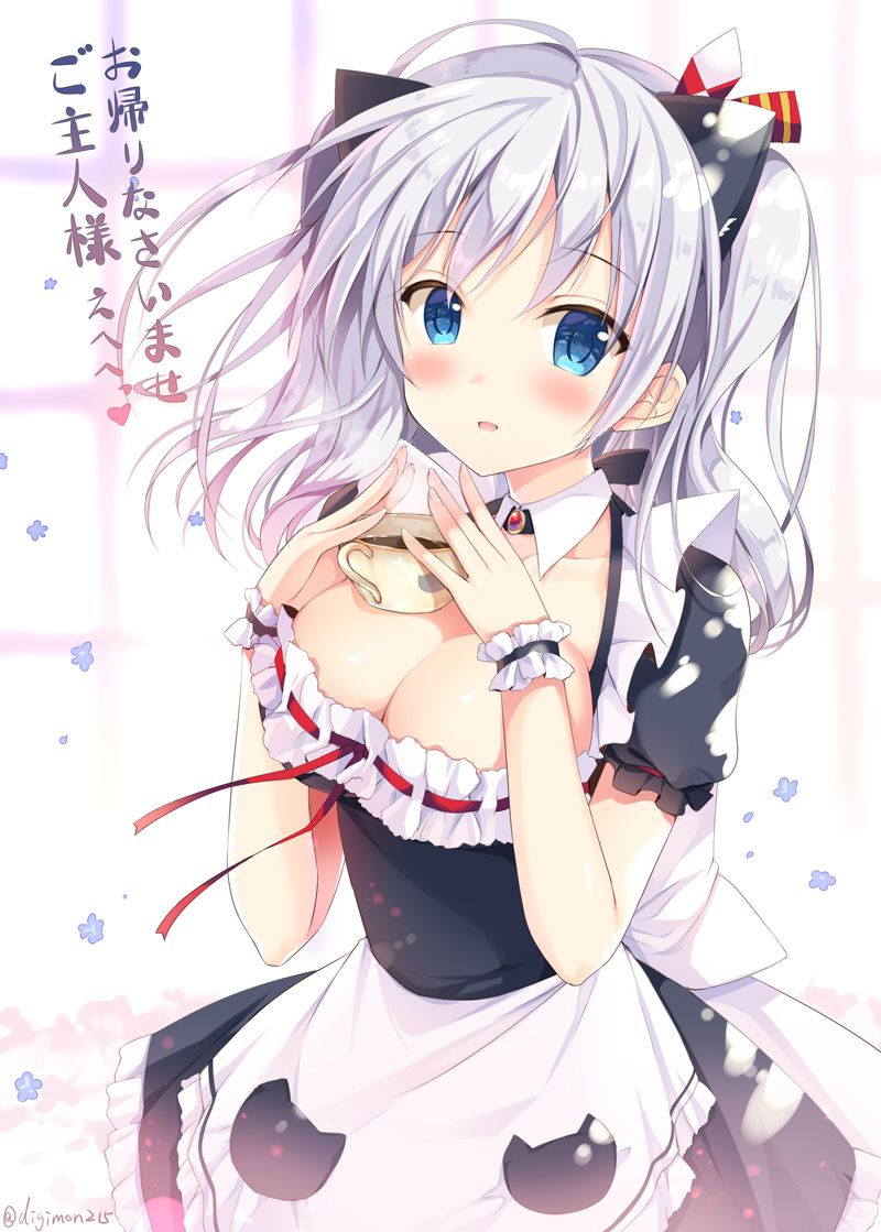 [Secondary ZIP] cute cat ear daughter and cats want to put together images 13