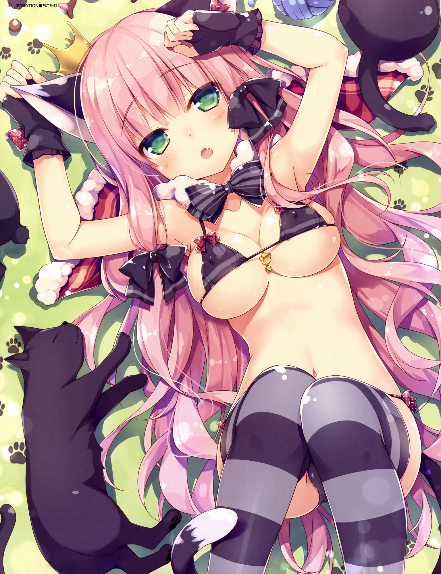 [Secondary ZIP] cute cat ear daughter and cats want to put together images 26