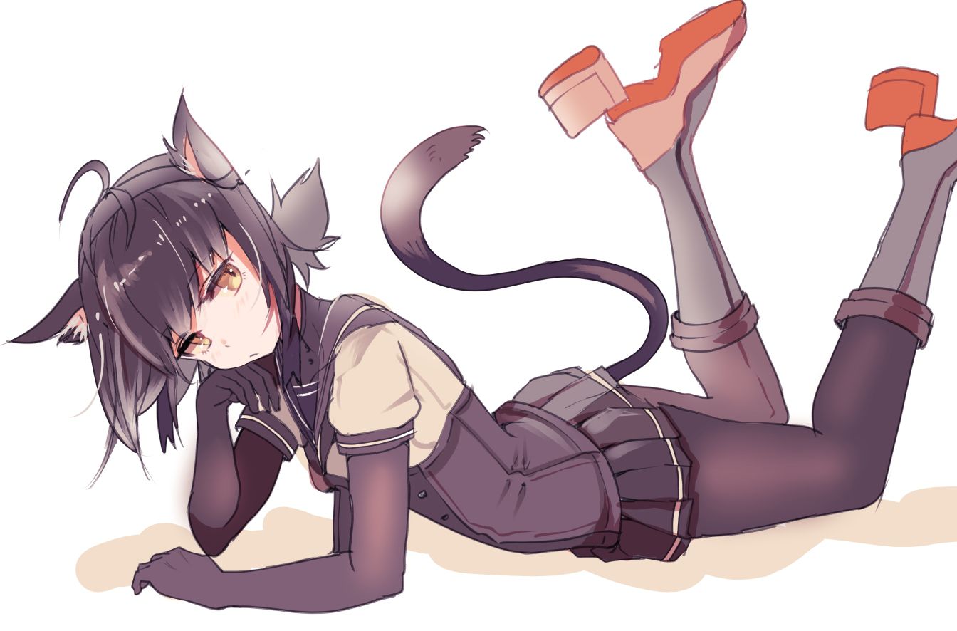 [Secondary ZIP] cute cat ear daughter and cats want to put together images 6