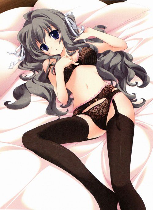 【Secondary Erotic】 Here is an erotic image of a girl whose legs are very etched with a garter belt 2