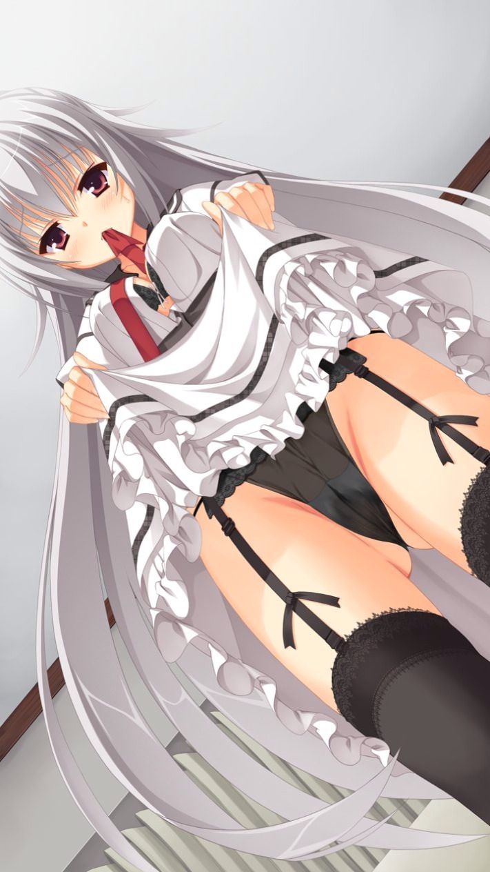 [Maid] Thigh dazzling image of the best sexy maid's combination of garter belt and maid clothes! 24