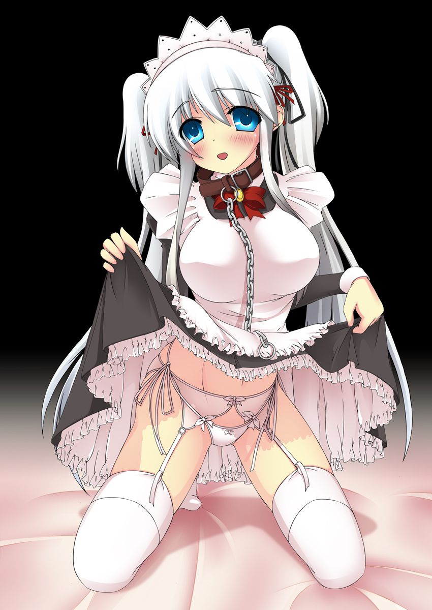 [Maid] Thigh dazzling image of the best sexy maid's combination of garter belt and maid clothes! 37