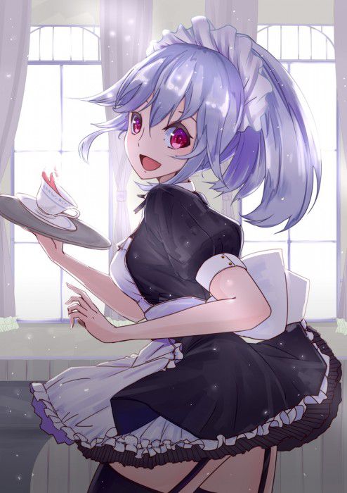 [Maid] Thigh dazzling image of the best sexy maid's combination of garter belt and maid clothes! 5