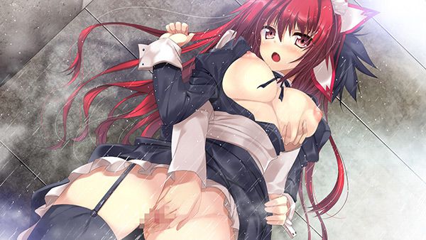 [Maid] Thigh dazzling image of the best sexy maid's combination of garter belt and maid clothes! 8