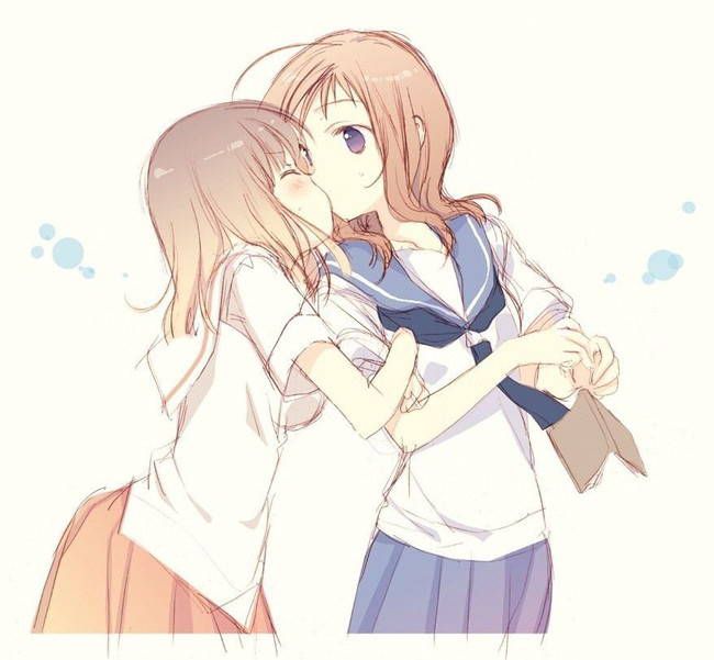[Lesbian 50 sheets] girls are kissing each other secondary yuri image! Part11 11