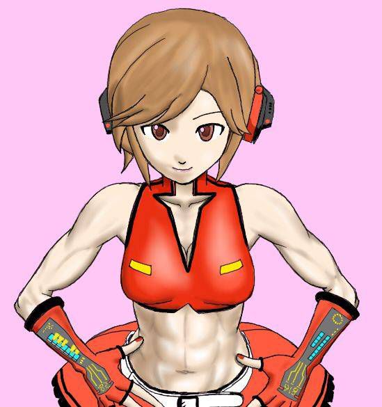 [50 pieces muscle daughter] Two-dimensional daughter image of muscular, toned body! Part11 48