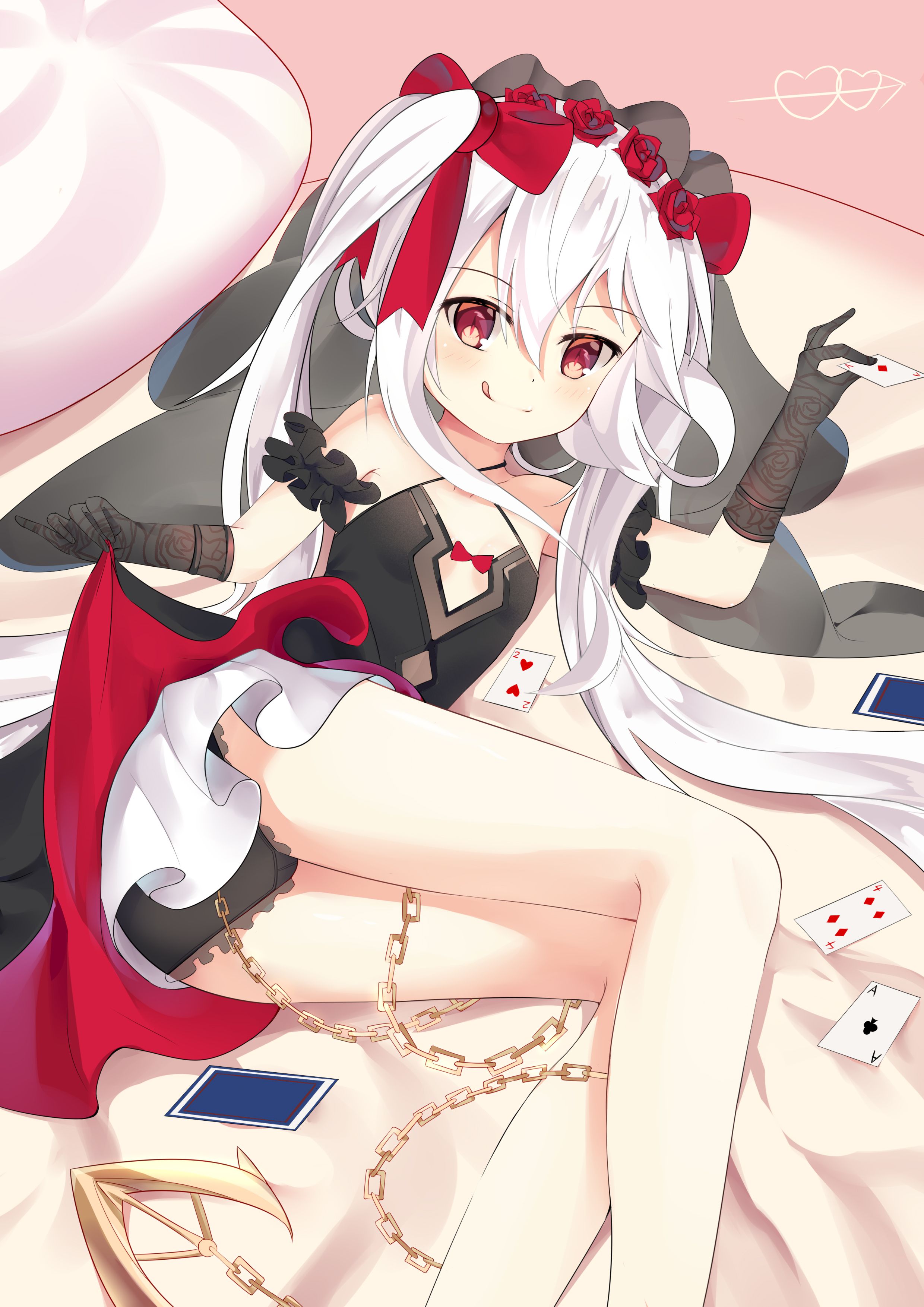 【Vampire-chan】Secondary erotic image of Azul Lane's silver-haired Lori sexy destroyer vampire-chan 1