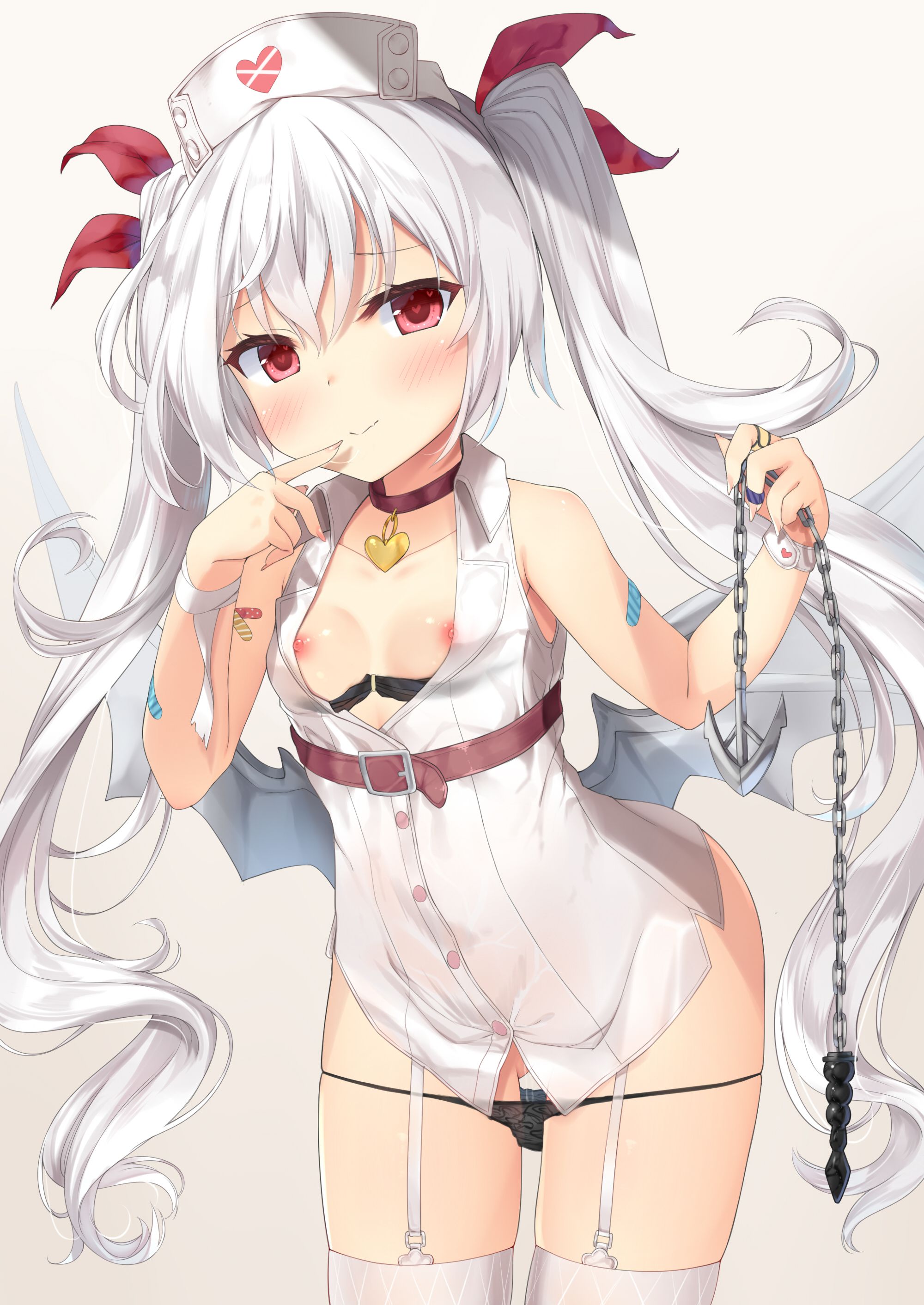 【Vampire-chan】Secondary erotic image of Azul Lane's silver-haired Lori sexy destroyer vampire-chan 105